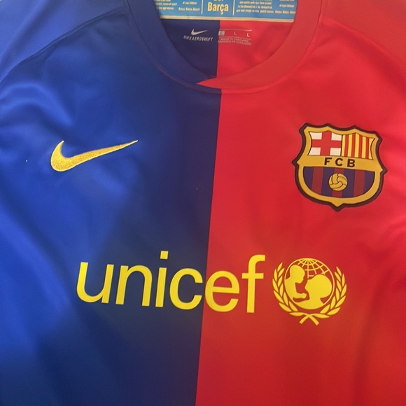 Messi 2008/09 Home Jersey Size Large - Picture 3 of 4